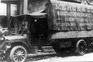 Merck-&-Co.-LKW um 1900